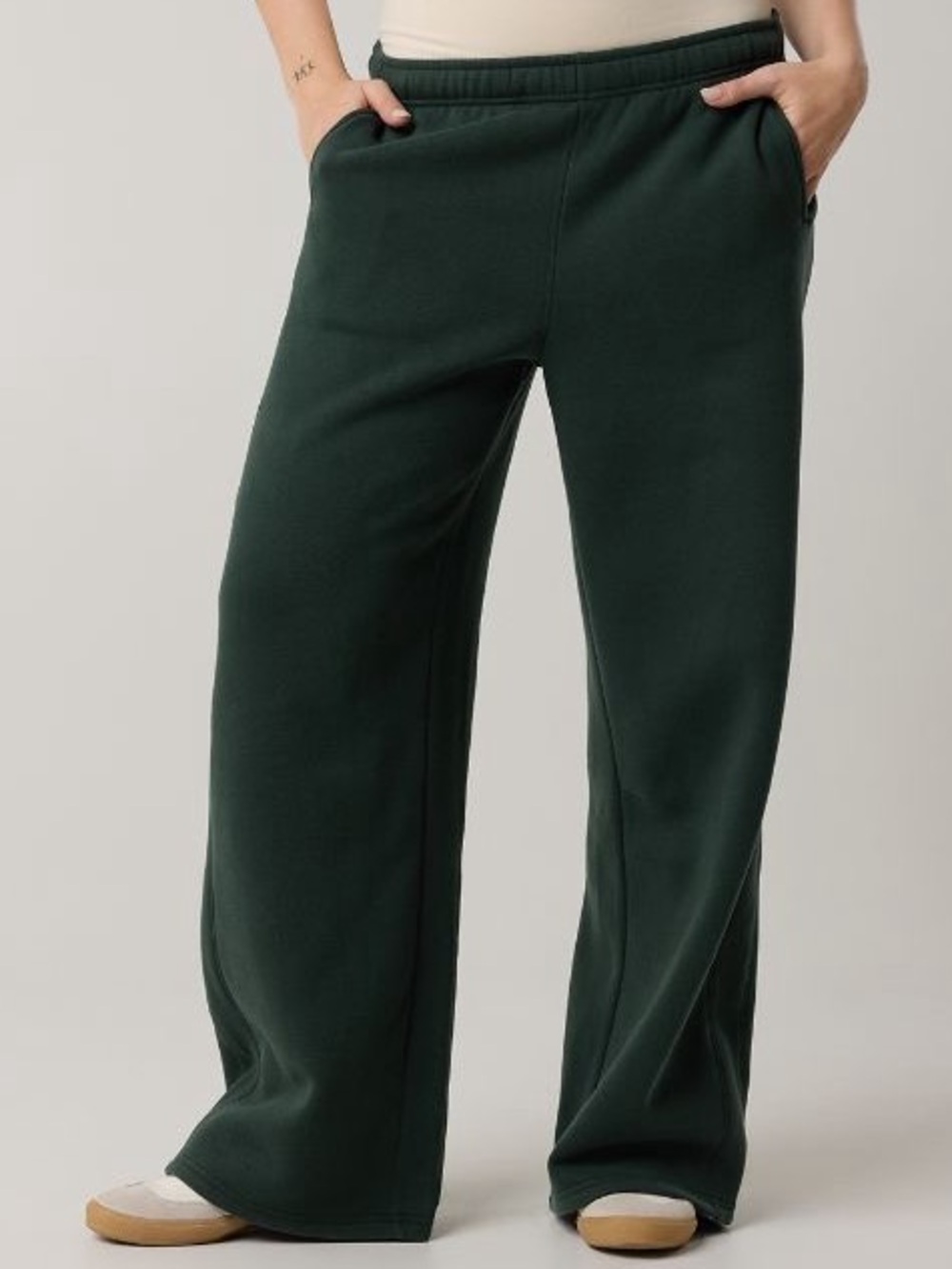 Aerie Cloud Fleece Trouser | Deep Forest Green